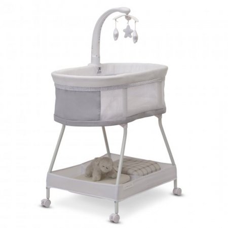 Delta Children Sweet Slumber Bassinet, Grey Summit