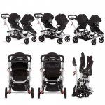 Dream On Me Track Tandem Stroller- Face to Face Edition, Black