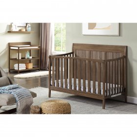 Suite Bebe Shailee 4-in-1 Convertible Crib in Brown Stone