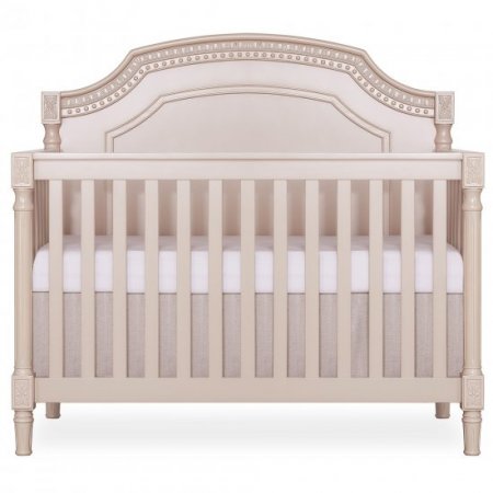 Evolur Julienne 5 in 1 Convertible Crib in Pink Satin