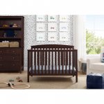 Delta Children Hanover 6-in-1 Convertible Baby Crib, Walnut Espresso