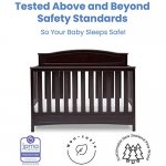 Delta Children Emery Deluxe 6-in-1 Convertible Crib, Dark Chocolate