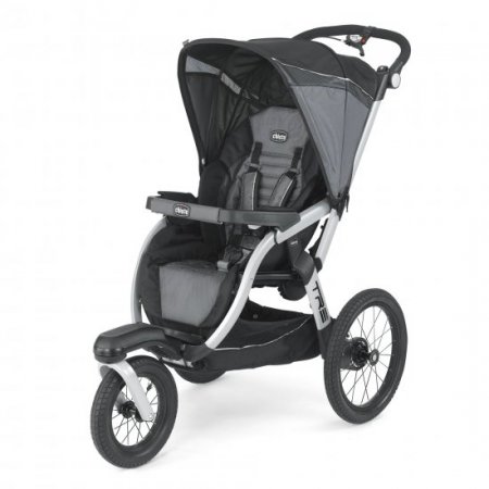 Chicco TRE Jogging Stroller, Titan (Black/Grey)