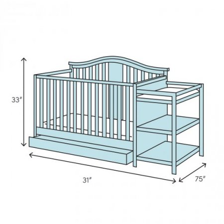 Berkley 4-in-1 Convertible Crib and Changer