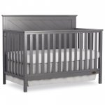 Dream On Me Skyline 5 in 1 Convertible crib, Storm Grey