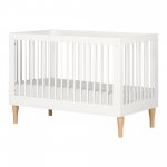 South Shore Balka Baby Crib with Adjustable Height, White