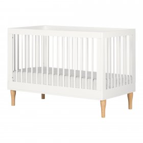 South Shore Balka Baby Crib with Adjustable Height, White