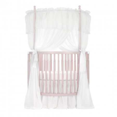 Dream On Me Sophia Posh Circular Mini Crib, Blush Pink