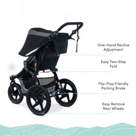 BOB Gear Revolution Flex 3.0 Jogging Stroller, Graphite Black