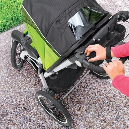 Chicco TRE Jogging Stroller, Titan (Black/Grey)