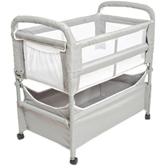 Arm\'s Reach Clear-Vue Co-Sleeper Bassinet, Grey