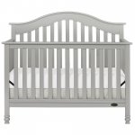 Dream On Me Charlotte 5-In-1 Convertible Crib, Silver Grey Pearl