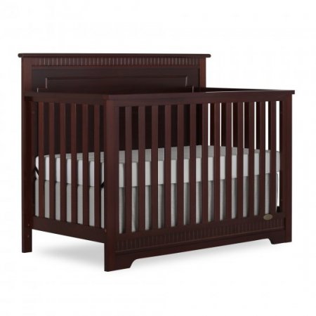 Dream On Me Morgan 5-in-1 Convertible Crib, Cherry