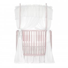 Dream On Me Sophia Posh Circular Mini Crib, Blush Pink