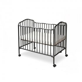 LA Baby Mini/Portable Folding Crib, Black