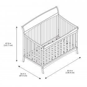 Graco Lennon 4 in 1 Convertible Crib Espresso