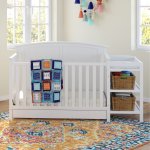 Storkcraft Steveston 4-in-1 Convertible Crib and Changer with Drawer, White