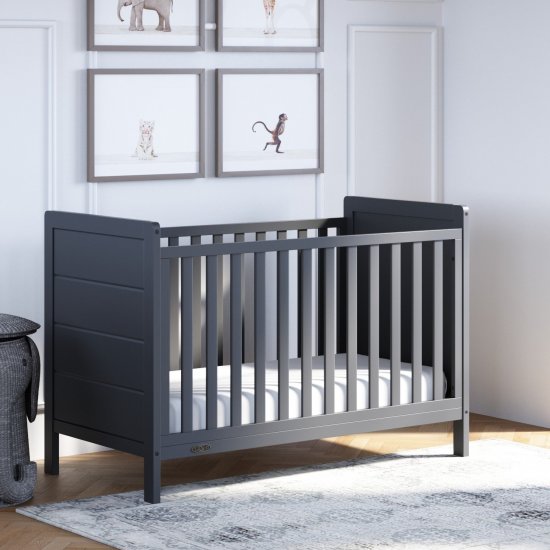 Storkcraft Nestling 3-in-1 Convertible Crib Gray