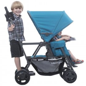 Joovy Caboose Ultralight Sit and Stand Double Stroller, Black