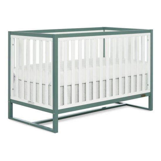 Dream On Me Arlo Modern Wood 5-in-1 Convertible Crib in Jungle Green