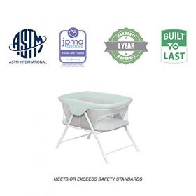 Dream On Me Traveler Portable Bassinet in Starlight Blue