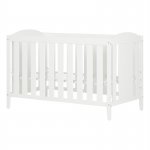 Crib and Toddler Bed with 4 Drawer Chest Set in White