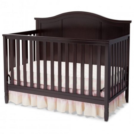 Delta Children Madrid 4-in-1 Convertible Crib, Dark Chocolate