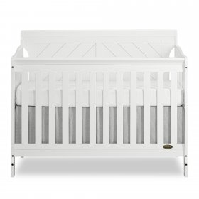 Dream On Me Keyport 5-in-1 Convertible Crib, White