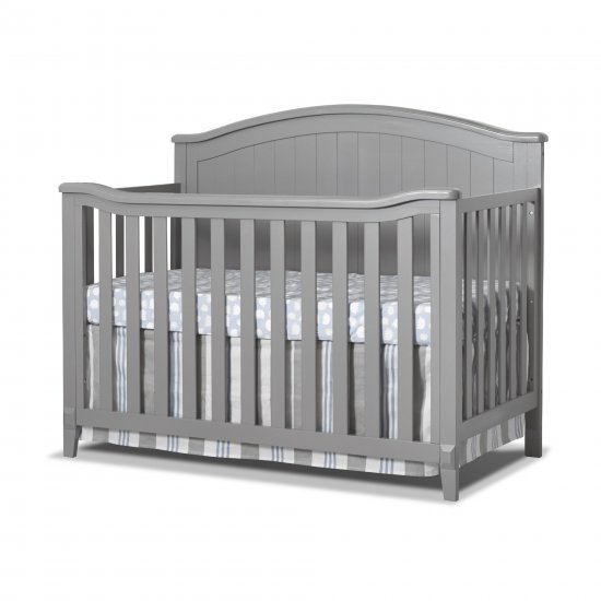 Sorelle Furniture Fairview 4 in 1 Convertible Crib, Grey