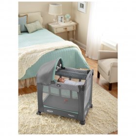 Graco Travel Lite Baby Crib & Portable Playard, Manor