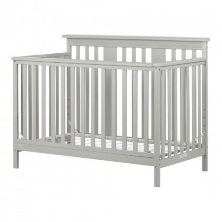 South Shore Cotton Candy Baby Crib 4 Heights with Toddler Rail, Multiple Finishes