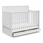 Storkcraft Luna 4-in-1 Convertible Crib with Drawer, White