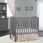 Dream On Me, 2 in 1 Folding Crib In Storm Grey