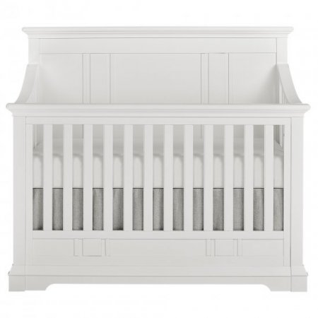 evolur Parker 5-in-1 Convertible Crib, Winter White