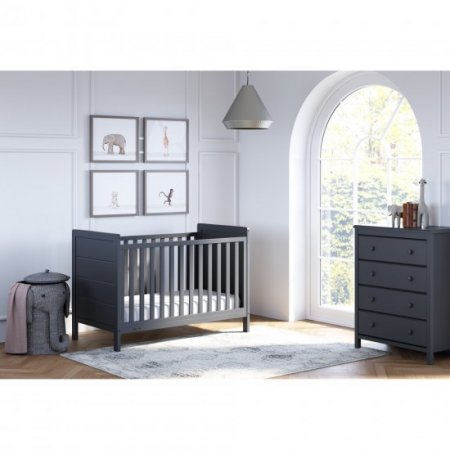 Storkcraft Nestling 3-in-1 Convertible Crib Gray