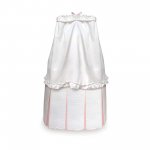 Badger Basket Majesty Bassinet, White/Pink, Pack of 2