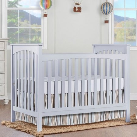 Dream On Me Cape Town 5-in-1 Convertible Crib, Pebble Grey