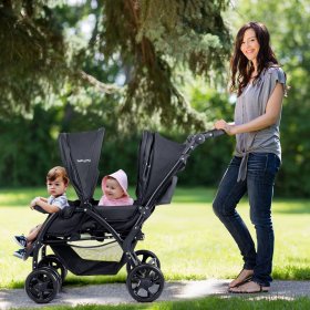 Foldable Twin Baby Double Stroller Lightweight Travel Stroller Infant Pushchair