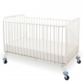 L.A. Baby Holiday Portable Crib White