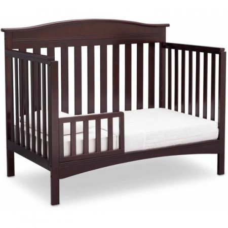 Delta Children Baker 4-in-1 Convertible Crib, Dark Chocolate