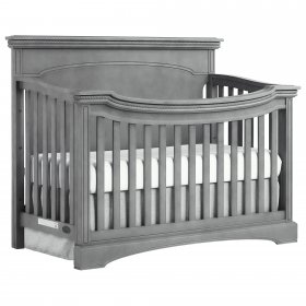 evolur Catalina Flat Top Collection 4 in 1 Convertible Crib, Storm Gray