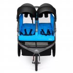 Joovy Zoom X2 Twin Double Jogging Stroller, Blue