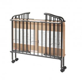 LA Baby Mini/Portable Folding Crib, Black