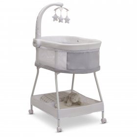 Delta Children Sweet Slumber Bassinet, Grey Summit