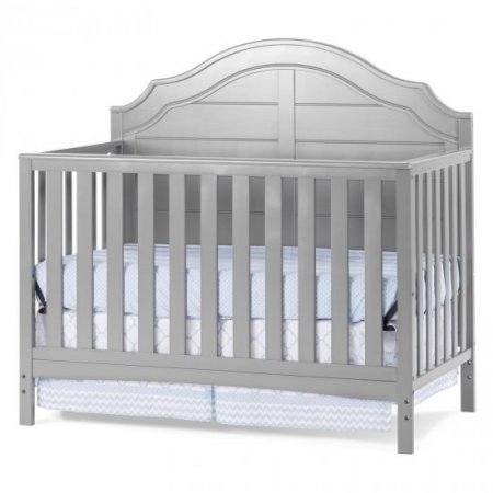 Child Craft Penelope 4-in-1 Convertible Crib, Cool Gray