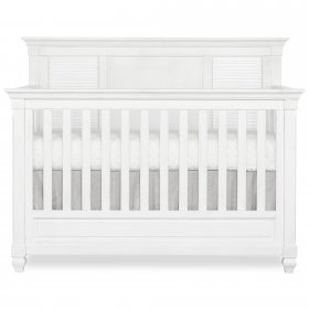 evolur Signature Cape May 5 In 1 Full Panel Convertible Crib, Weathered White