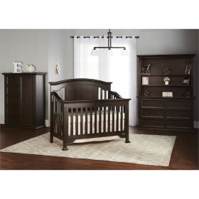 Evolur Sawyer 5 In 1 Convertible Crib-Finish:Caf