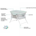 Dream On Me Traveler Portable Bassinet in Starlight Blue