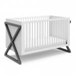 Storkcraft Equinox 3-in-1 Convertible Crib White/Gray