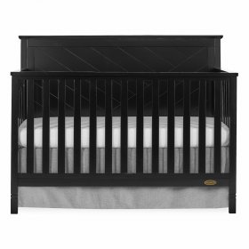 Dream On Me Skyline 5 in 1 Convertible crib, Storm Grey